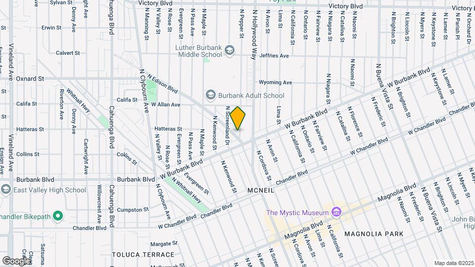 1411 N Pepper St Map and Location Details