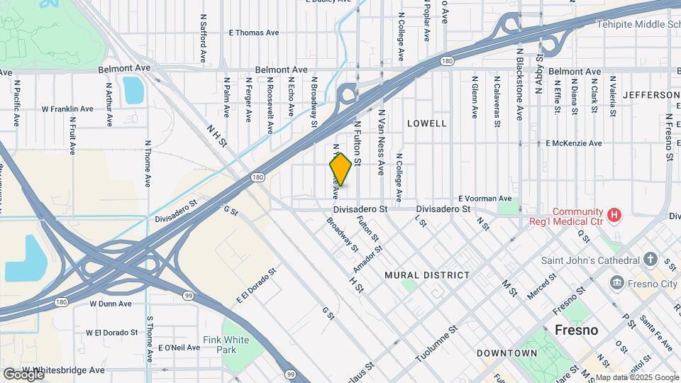 116 N Yosemite Ave Mapa y Detalles de la Ubicación