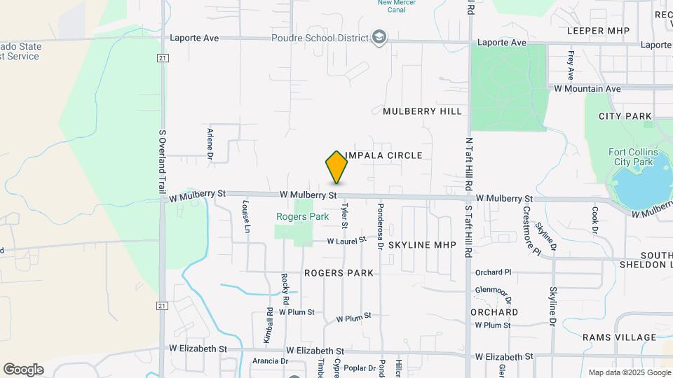 2424 W Mulberry St Map and Location Details