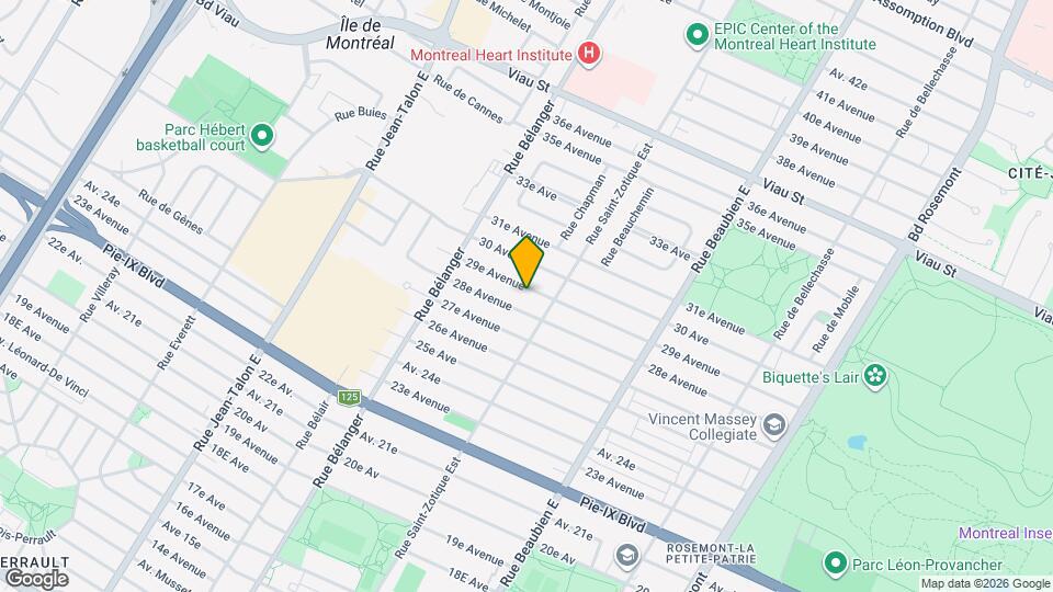 6736 29E Av Map and Location Details