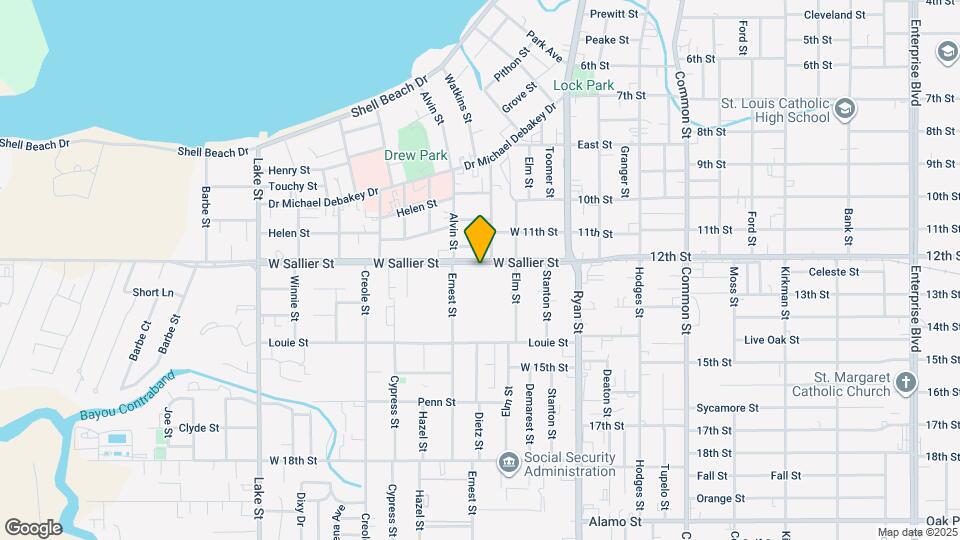 221 W Sallier St Map and Location Details