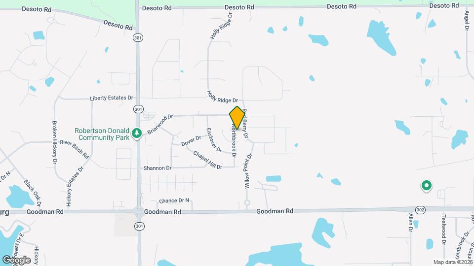 7386 Northbrook Dr Map and Location Details
