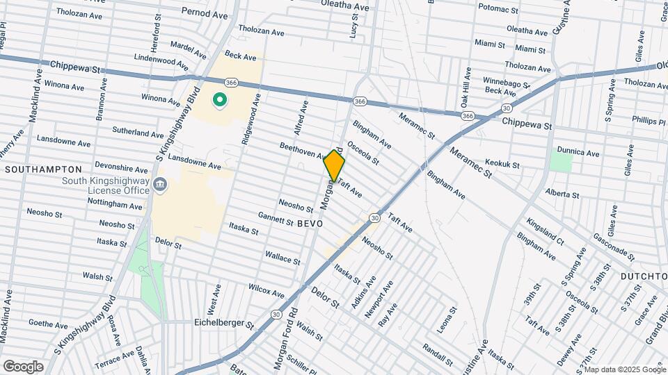 4516 Morganford Rd Mapa y Detalles de la Ubicación