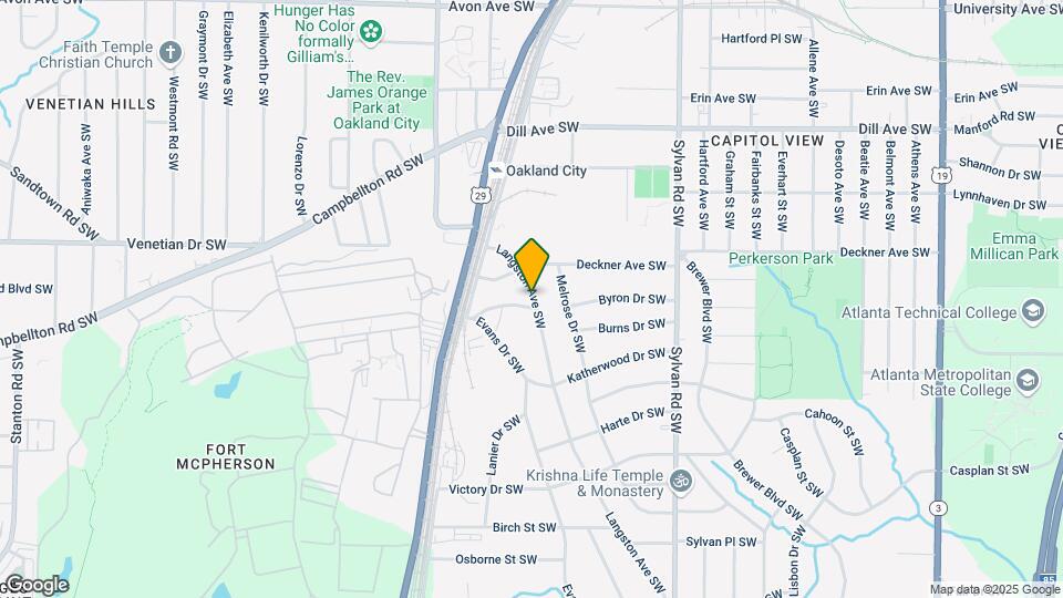 1545 SW Langston Ave Map and Location Details