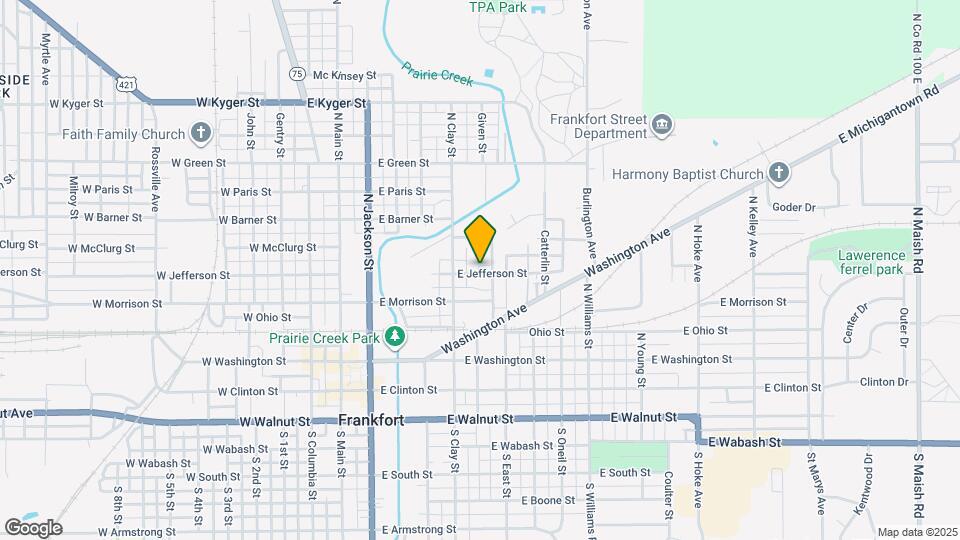 600 E Jefferson St Map and Location Details