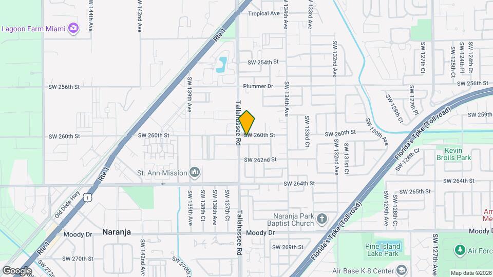 13650 SW 260th St Map and Location Details