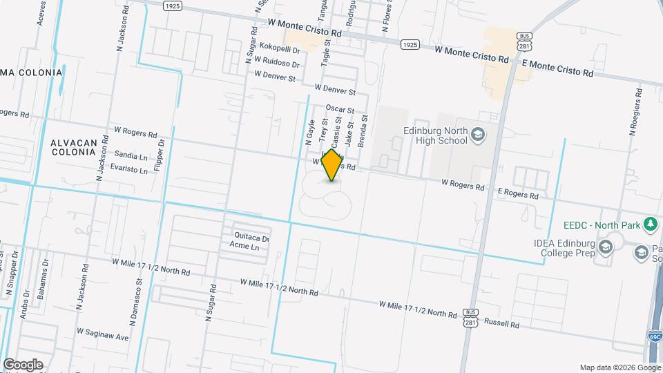 909 W Yellow Bells St Map and Location Details