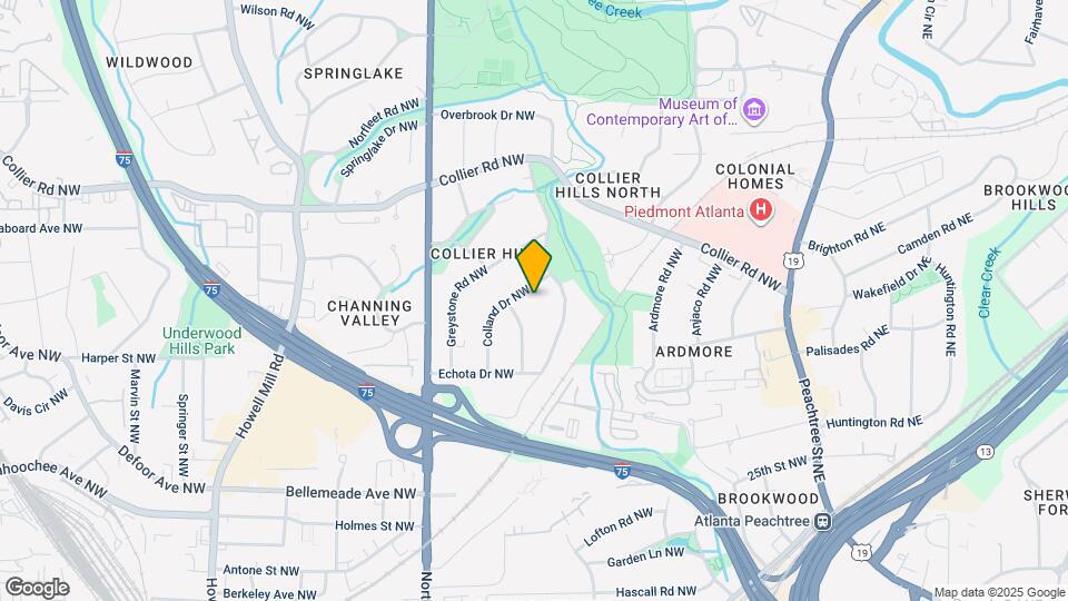 1925 Colland Dr NW Map and Location Details