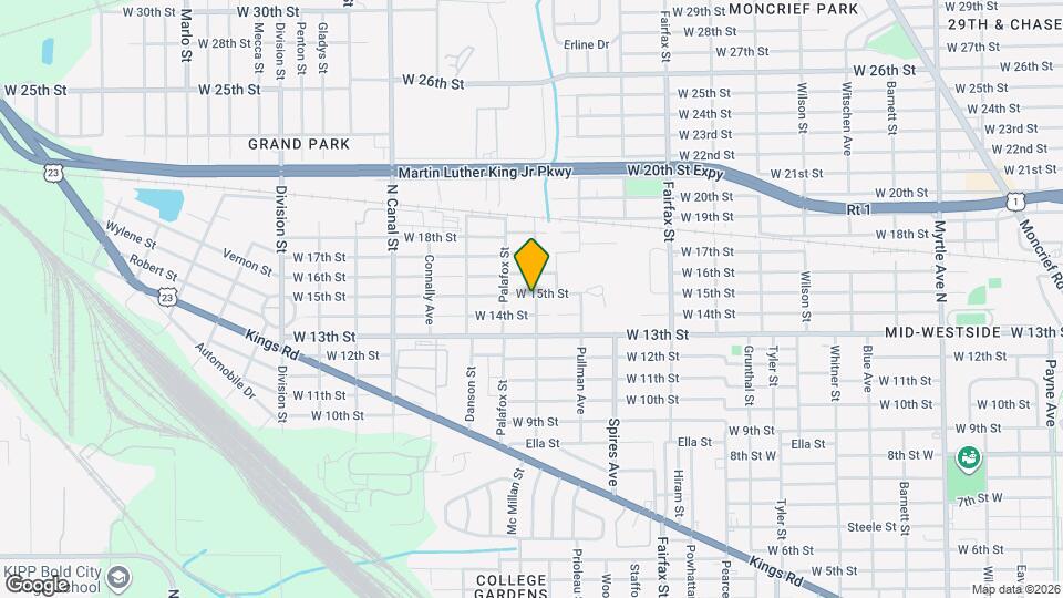 2002 W 15th St Map and Location Details