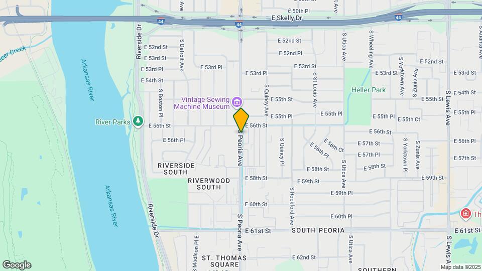 5613 S Peoria Ave Map and Location Details