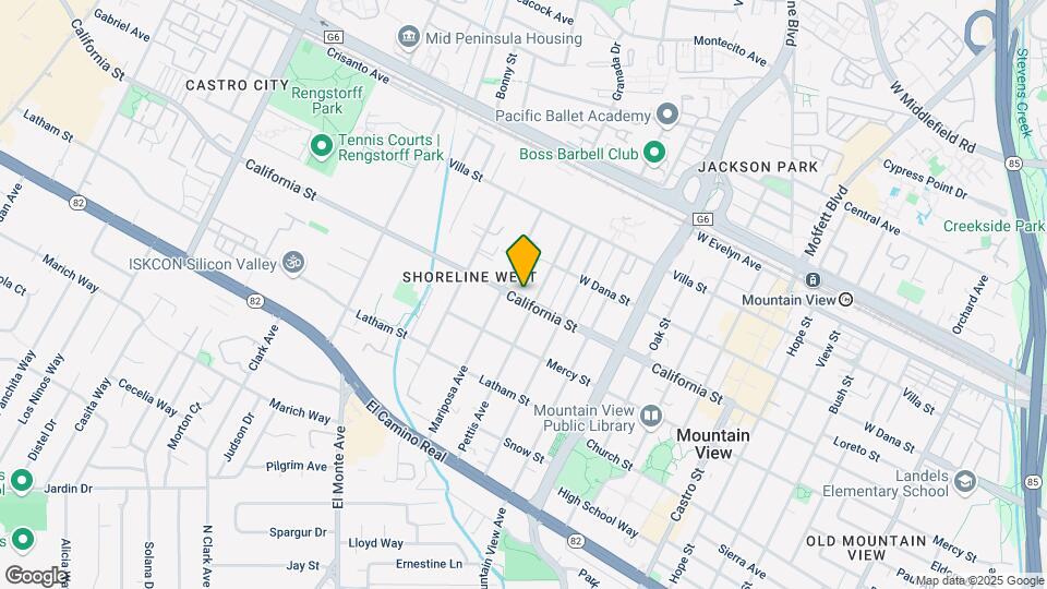 1543 California St Mapa y Detalles de la Ubicación