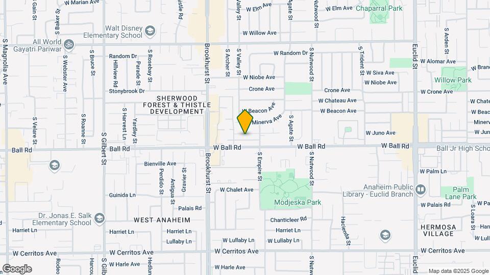 2124 W Juno Ave Mapa y Detalles de la Ubicación