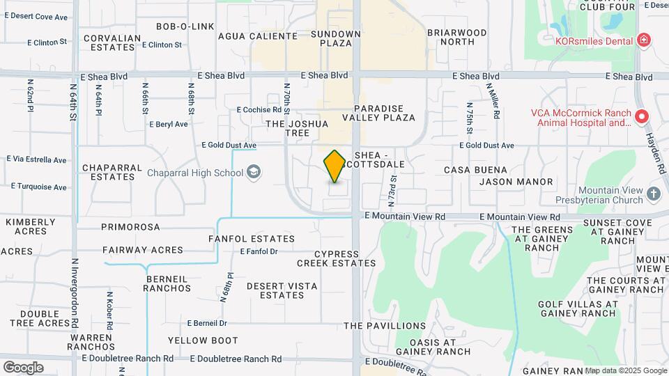 9990 N Scottsdale Rd Map and Location Details