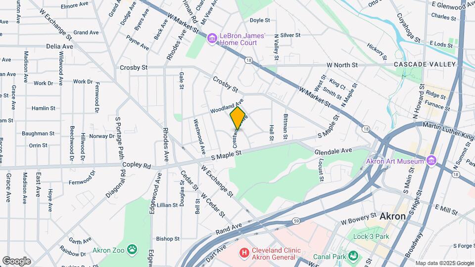 418 Crestwood Ave Map and Location Details