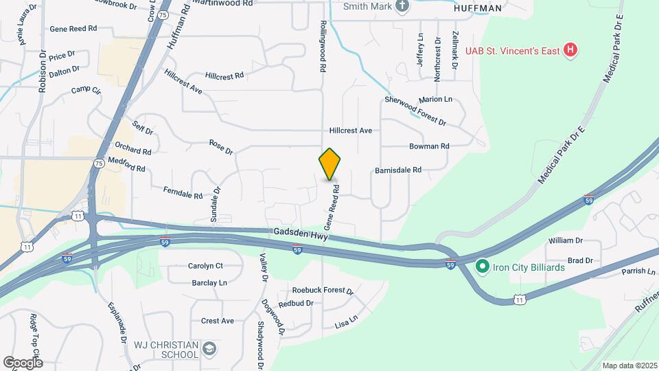 1035 Gene Reed Rd Map and Location Details