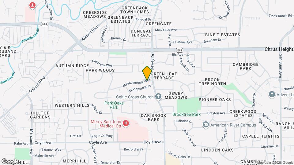 6558 Meadowcreek Way Map and Location Details