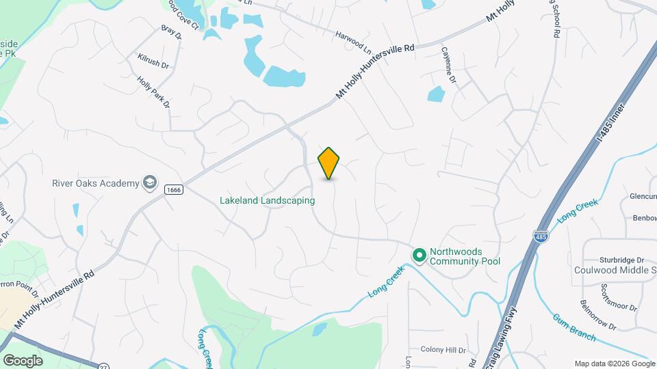 1841 Sugar Hollow Dr Map and Location Details