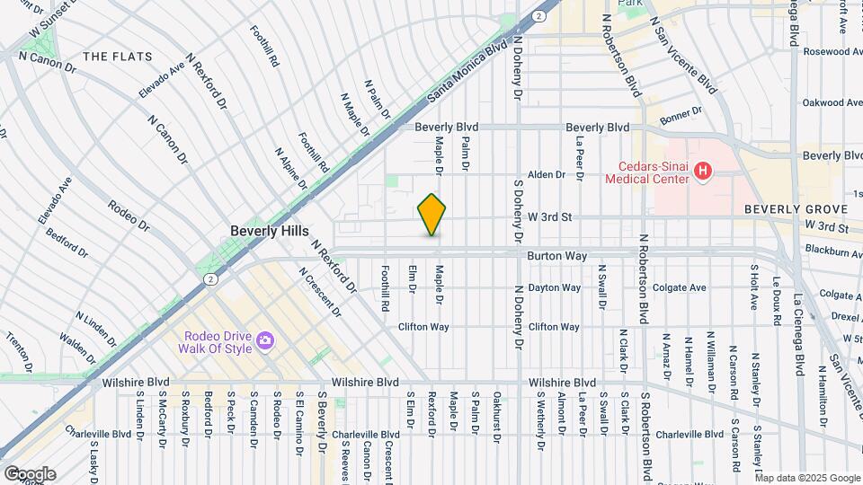 9233 Burton Way Map and Location Details