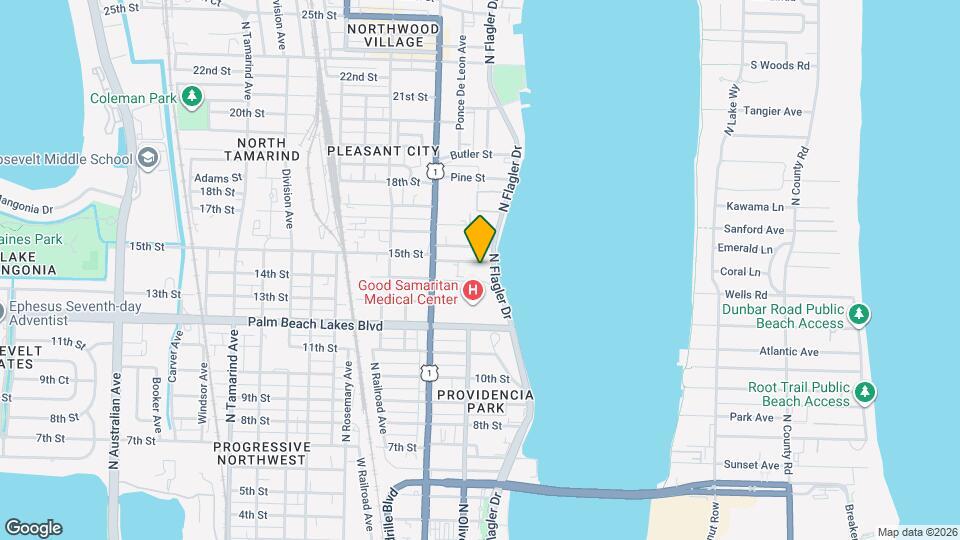 1515 N Flagler Dr Map and Location Details