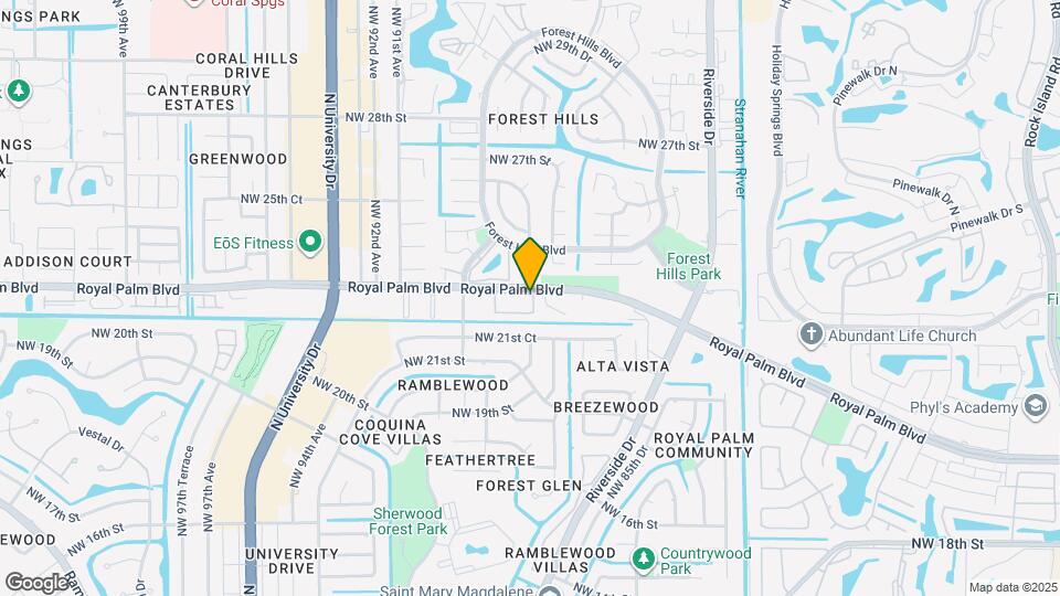 8770 Royal Palm Blvd, Unit 203-2 Map and Location Details