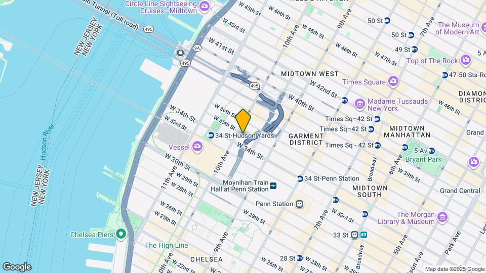 460 W 35th St, Unit 1006 Map and Location Details