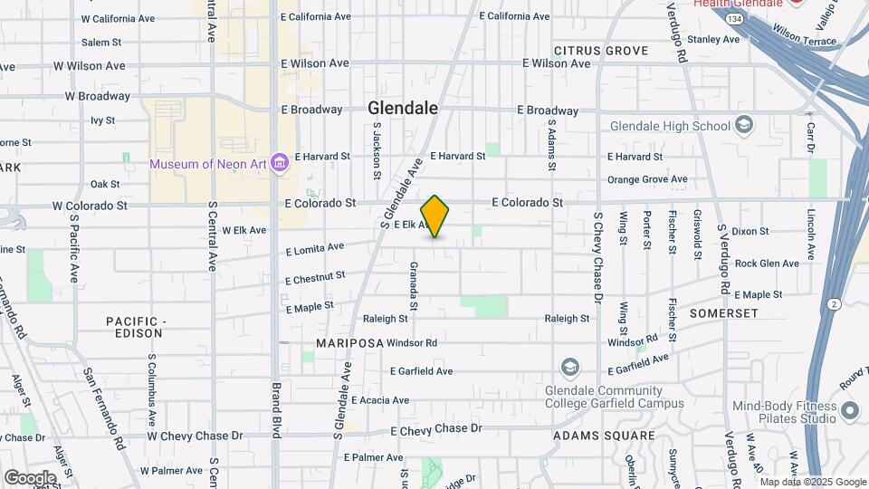 621 E Lomita Ave Map and Location Details