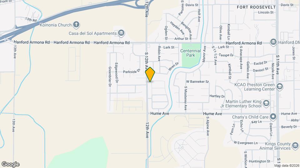 1296 Sparrow Dr Map and Location Details