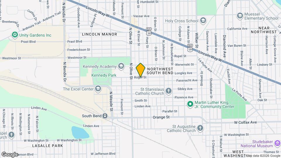 2226 Roger St Map and Location Details