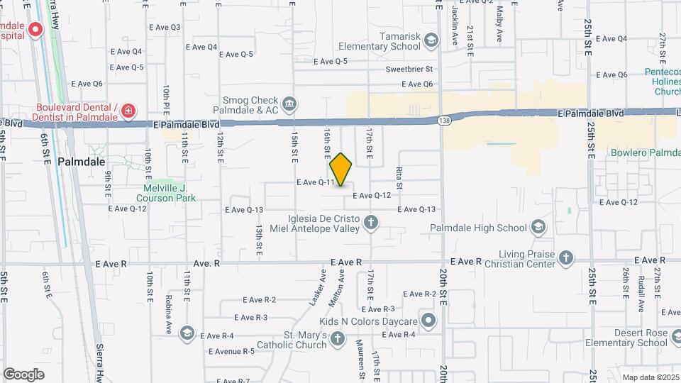 1579 E Avenue Q12 Map and Location Details