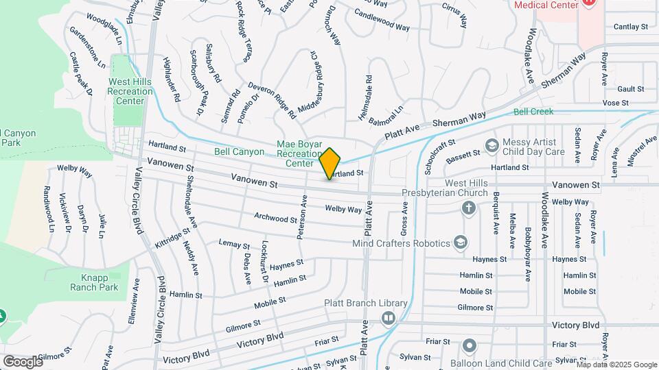 23813 Vanowen St Map and Location Details