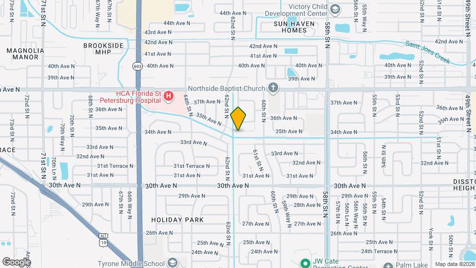 6164 35th Ave N, Unit 3 Map and Location Details
