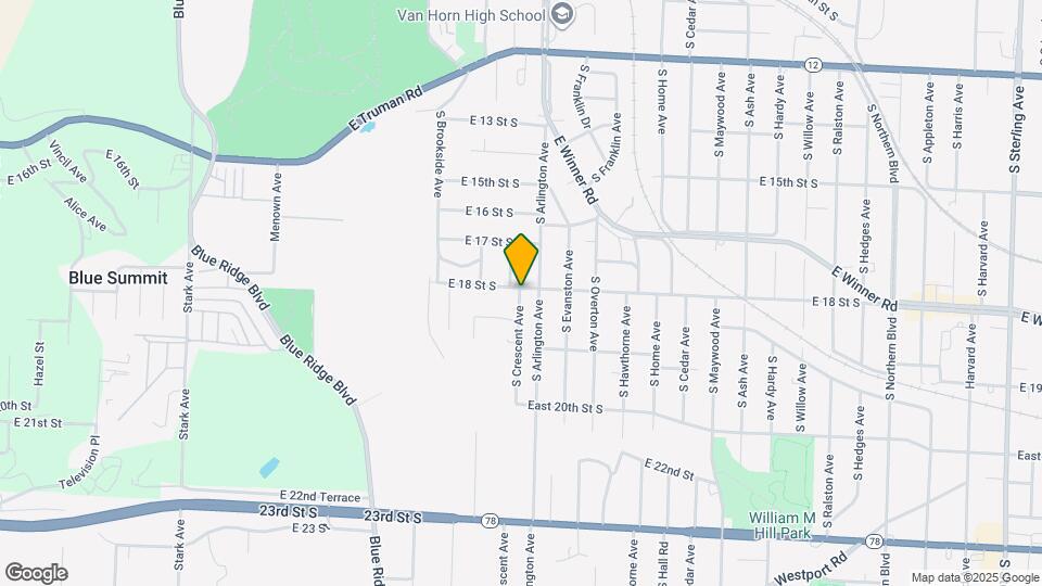 9515 E 18 St S Mapa y Detalles de la Ubicación