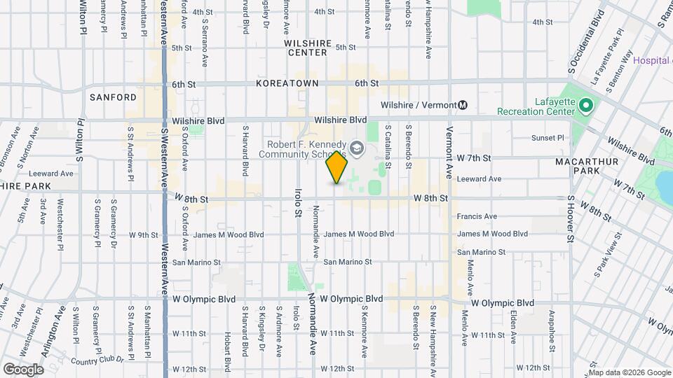 752 S Mariposa Ave Map and Location Details