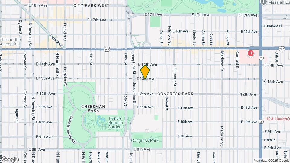 1272 Columbine St Map and Location Details