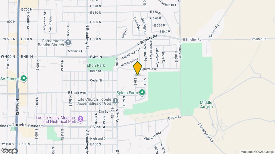 644 E 290 N Map and Location Details