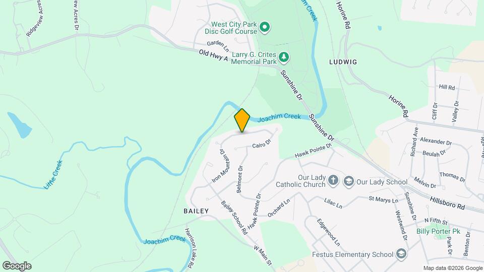1834 Iron Mountain Dr Mapa y Detalles de la Ubicación