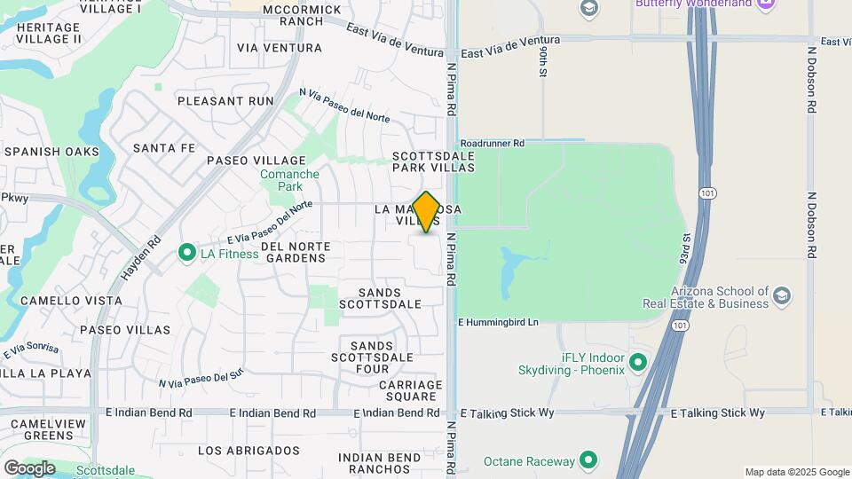7350 N Pima Rd, Unit 165 Mapa y Detalles de la Ubicación