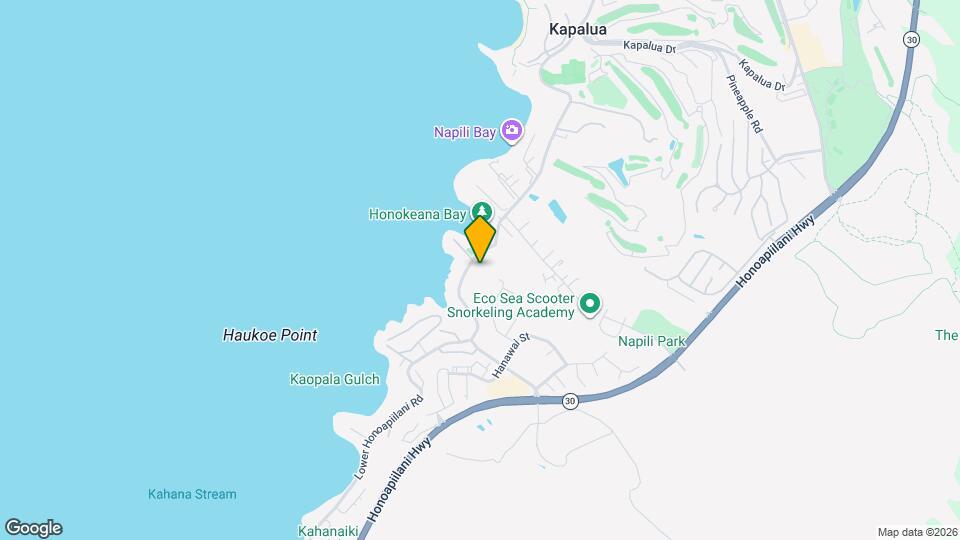 5204 Lower Honoapiilani Rd Map and Location Details