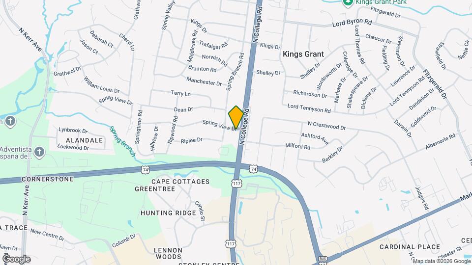 639 N College Rd Map and Location Details