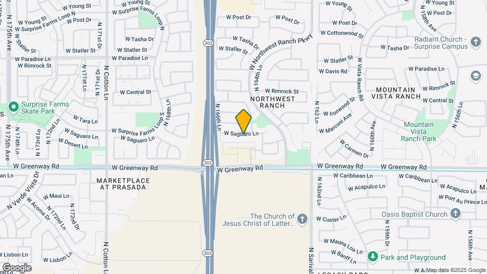 16595 W Saguaro Ln Map and Location Details