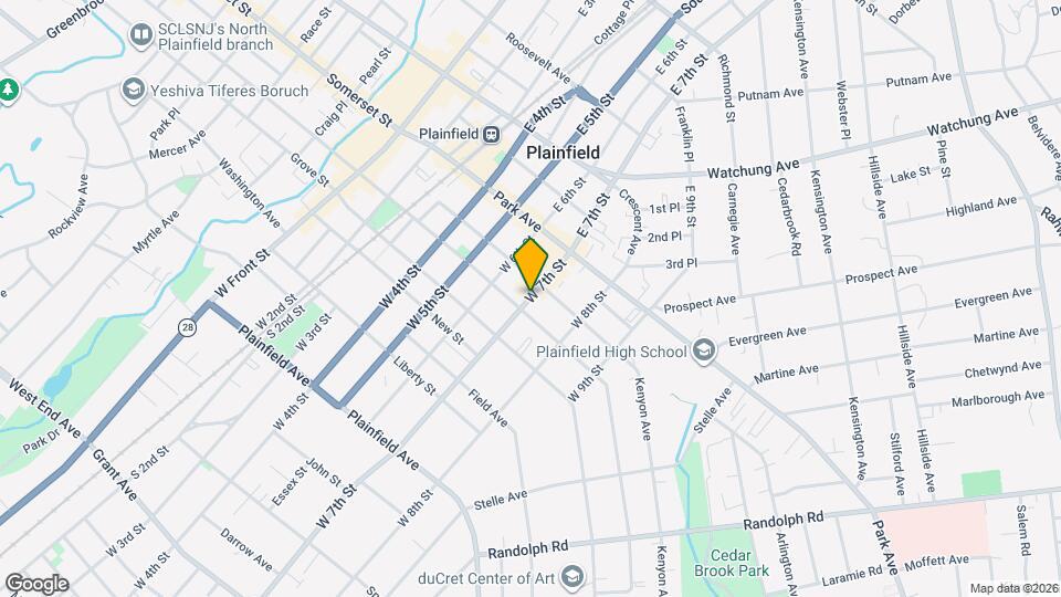 208 W 7th St Map and Location Details