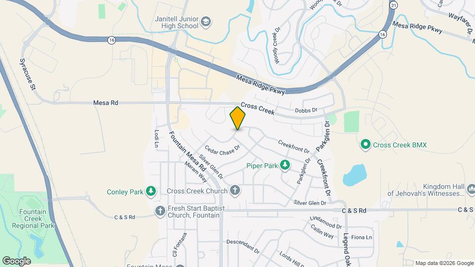 7131 Creekfront Dr Map and Location Details