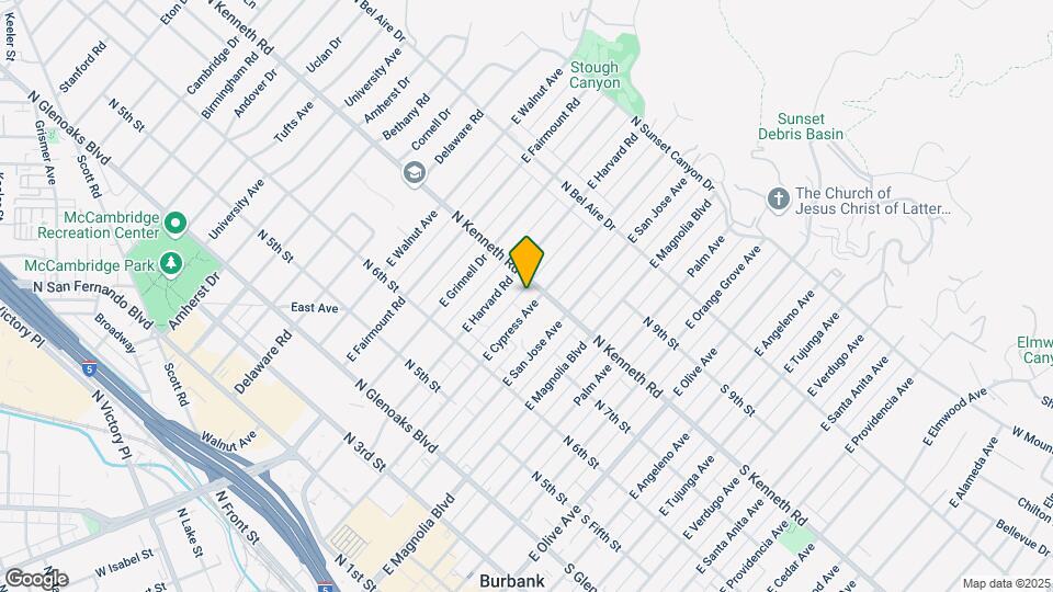 731 E Cypress Ave Map and Location Details