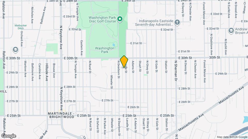 2920 Lasalle St Map and Location Details