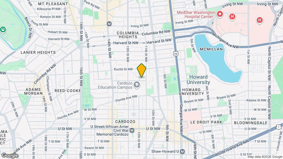 1113 Clifton St NW Map and Location Details