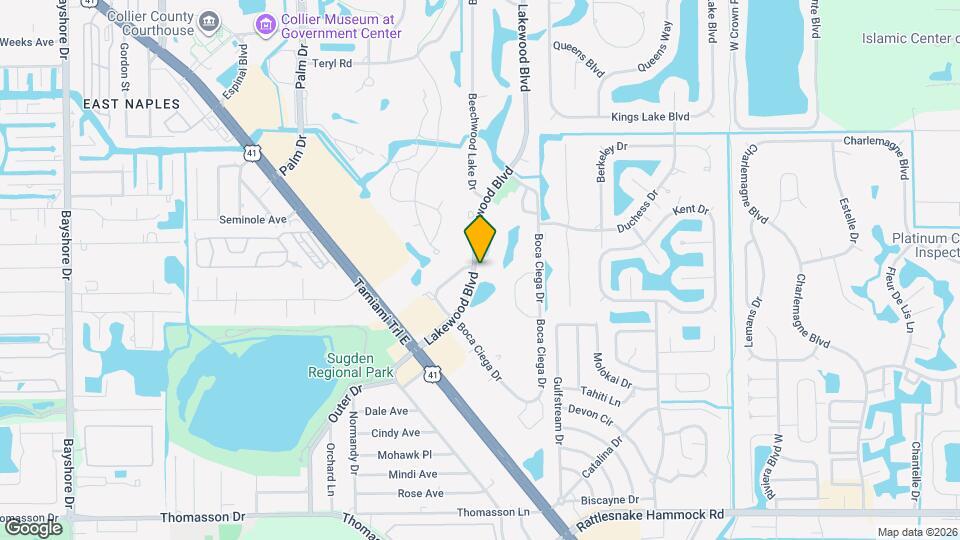 4105 Lakewood Blvd Map and Location Details