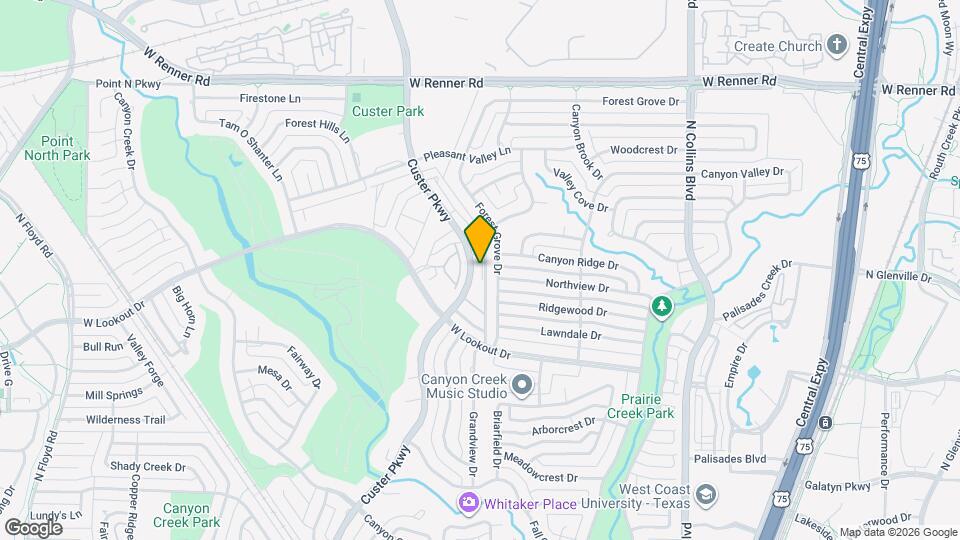 2640 Custer Pkwy Map and Location Details