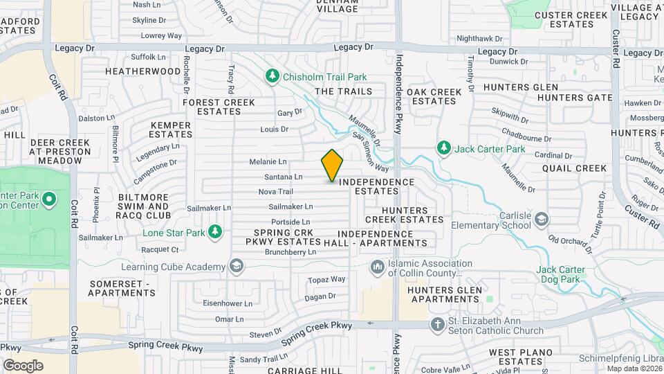 3217 Nova Trail Map and Location Details