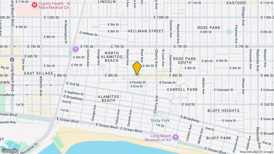 1710 E 4th St Map and Location Details