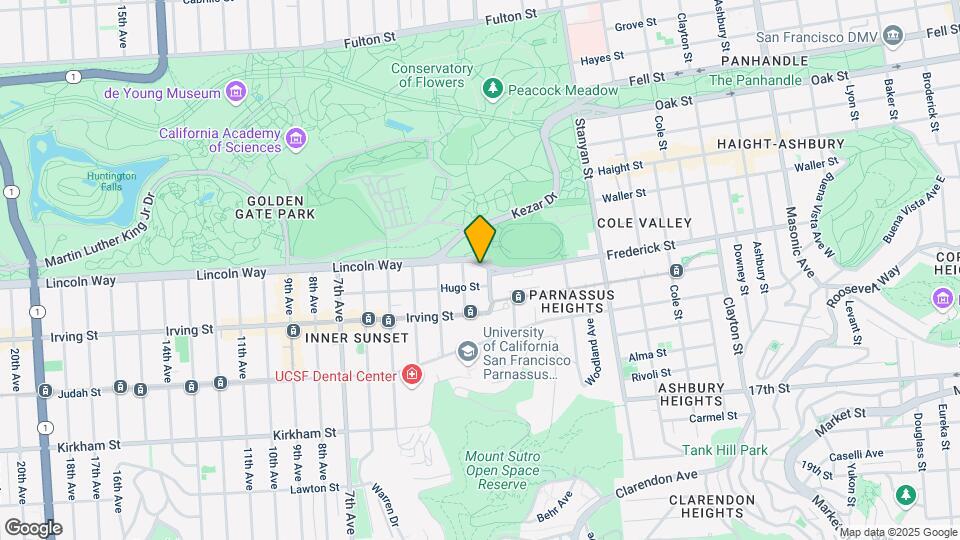 1215-1217 Arguello Blvd Map and Location Details